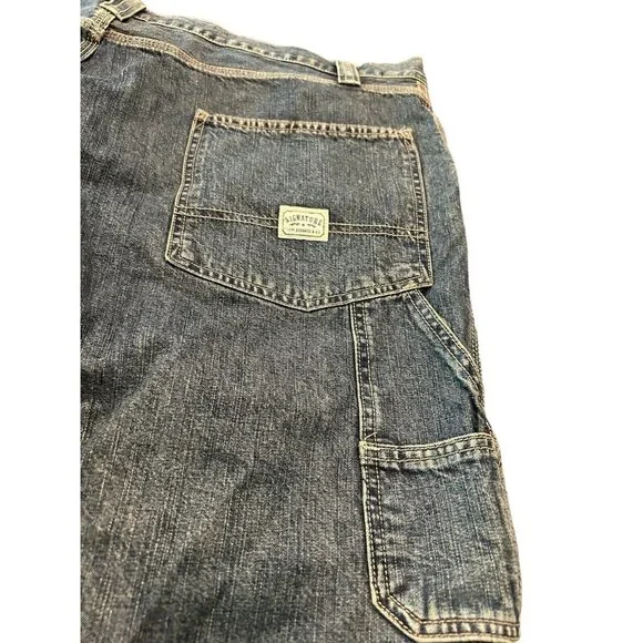 Levi Strauss Signature Workwear Carpenter Blue Jeans Sz 42x30 Vintage - Picture 10 of 12